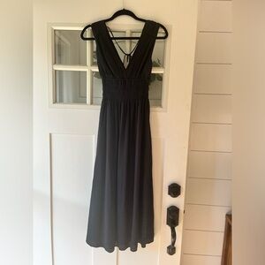 New with tags - Abercrombie & Fitch black maxi dress with back tie